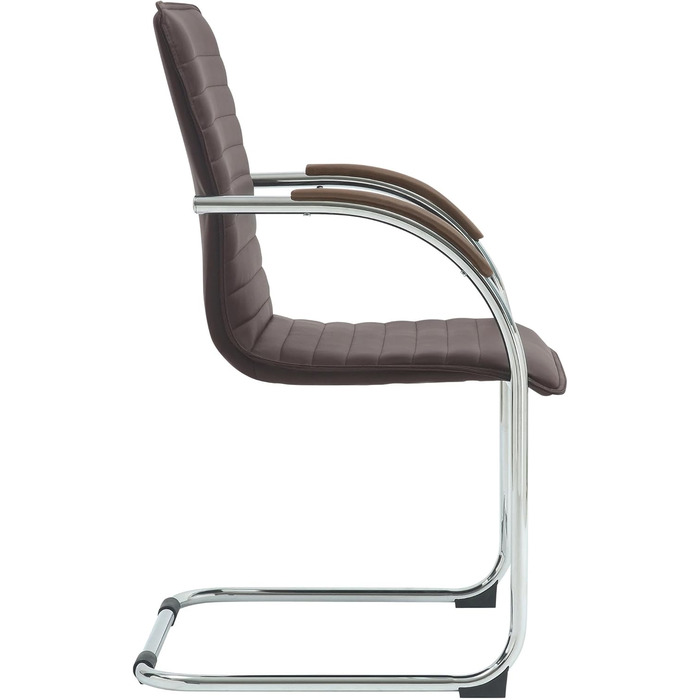 Набір з 2-х відкидних крісел Tira з штучної шкіри, коричневого кольору, з м'яким сидінням