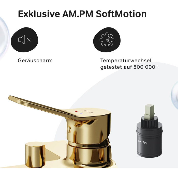 Змішувач для ванни AM.PM X-Joy чорного матового кольору з виливом, одноручний, для ванни та душу, FXA10022