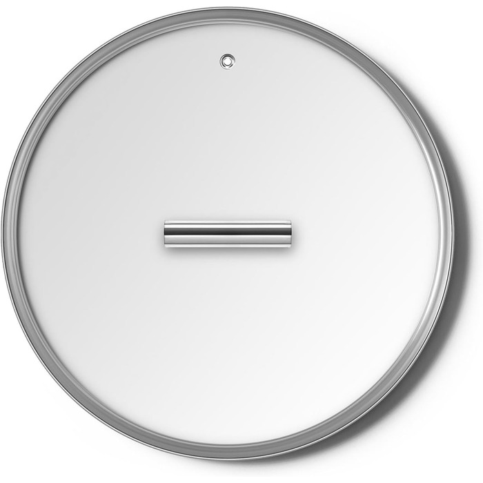Кришка для каструль Smeg CKFL3001 зі загартованого скла з випускним клапаном для пари, 28 см, нержавіюча сталь