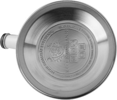 Електричний чайник Karl Hausmann 2.5L з автоматичним свистком - нержавіюча сталь, для Induktion, Gas та Electric плит