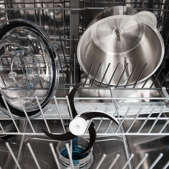 Подрібнювач Cecotec ChopBeat 2000 500W зі скляною чашею, 4 леза з нержавіючої сталі, 2 швидкості, миття в посудомийній машині