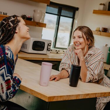 Термокружка BOTTLE Thermobecher 350 мл, 500 мл, з термоізоляцією, для кави та чаю, витоки неможливі, Easy Quick-Press, Travel Mug Classic Grande (зелений, чорний)