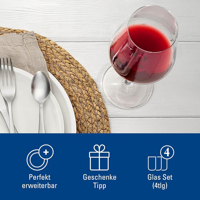 Villeroy & Boch La Divina: Набір келихів для вина Бургундія, 4 шт, 200 мл, склокришталь, безпечно мити в посудомийній машині