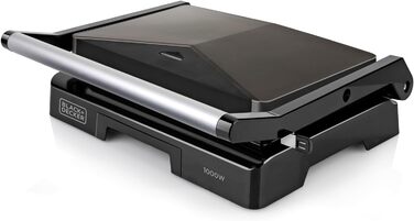 Електричний гриль Black+Decker BXGR2200E 2-в-1: плита та гриль, 2200W, LCD-дисплей, керування температурою та часом