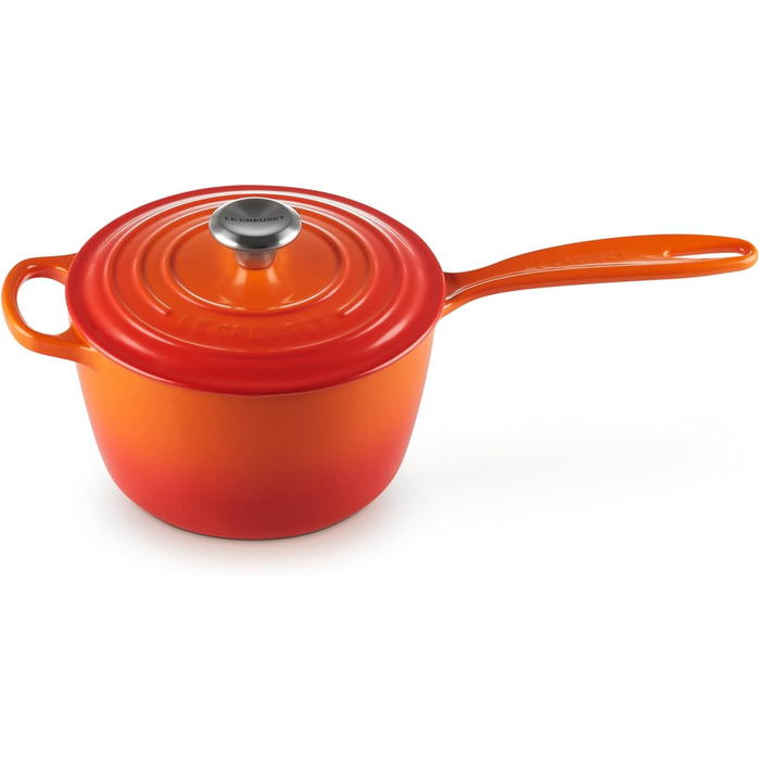 Каструля з нержавіючої сталі Le Creuset Signature, 18 см, 1.8 л, для всіх типів плит (включно з індукцією), 18 см, сірий, 21181180902430