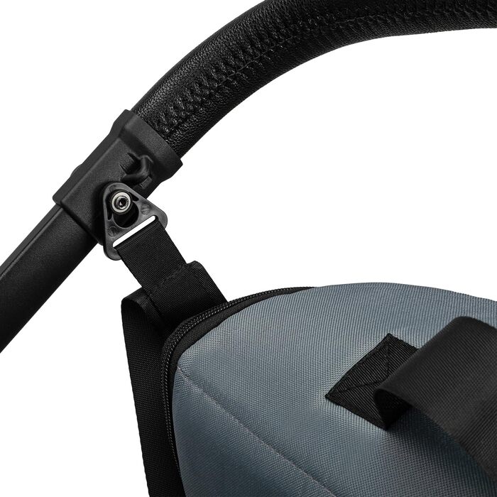 Дитяча коляска MoMi GISELLE 2 в 1 комбінована, сіра, з функцією візка, 5-точкова система безпеки, від народження до 22 кг, з корзиною для покупок, матрацом, дощовиком та пеленатором