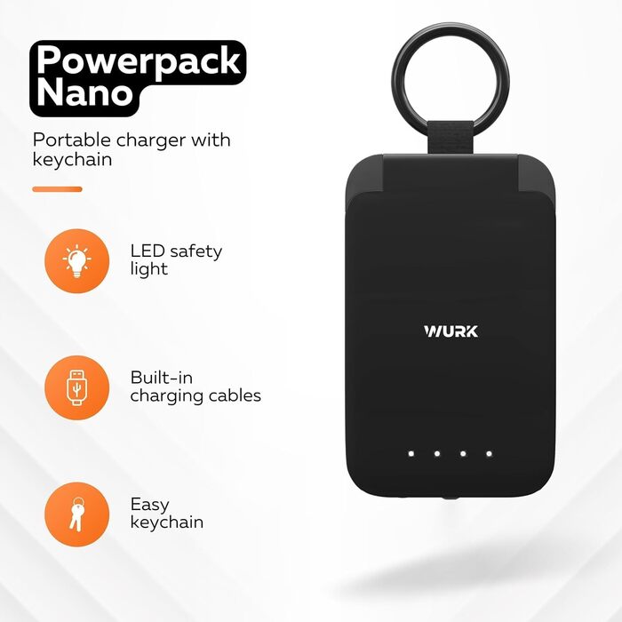 В-1 PowerPack Power Bank, Бездротовий зарядний пристрій, Travel Plug, 10 000 мАг, Швидка зарядка, 5-