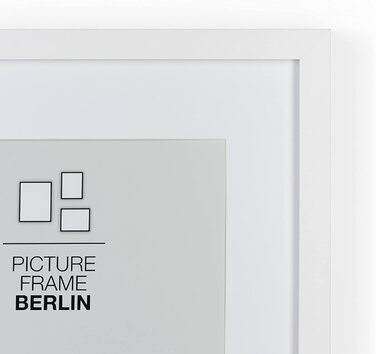 Рамка для фотографій Blumtal в Берліні-високоякісна фоторамка з паспарту, (комплект з 2 шт. розміром 50 х 70 см, білий)