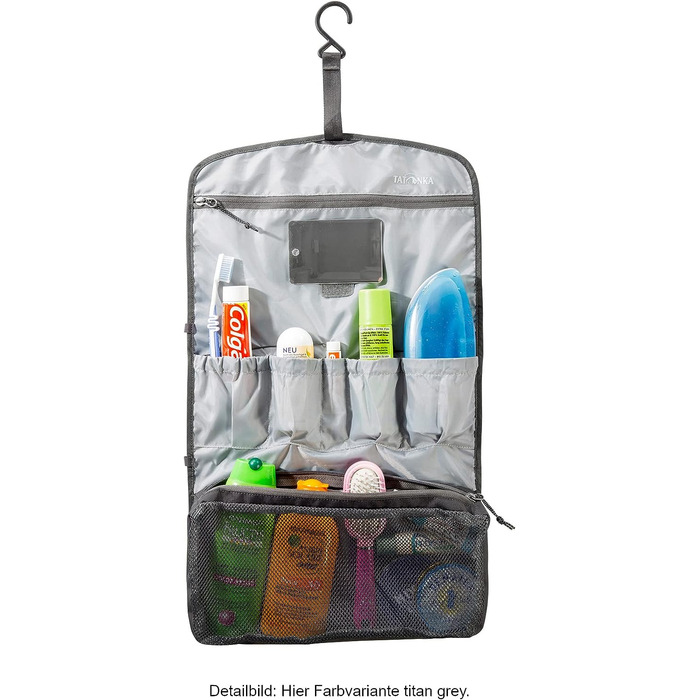 Туалетна сумка Tatonka Travelcare Cosmetics Bag з відділеннями і дзеркалом червона