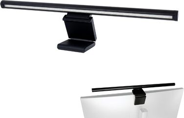 USB лампа REV Monitor з акумулятором, 49 см, кріпленням, 130 лм, 3 кольори, чорна