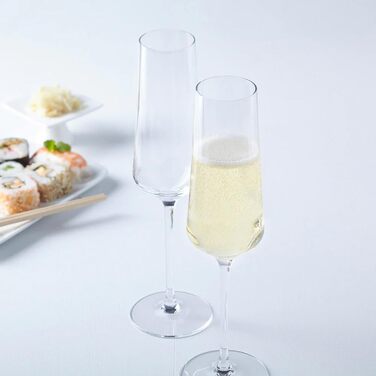 Келихи для червоного вина LEONARDO HOME Puccini Gastro-Edition, Келихи для вина калібровані з 0,2 л - калібрування та 0,1 л - Guideline, наповнення повним обідком 750 мл, Стандартизовані келихи для готелів та ресторанів, він набір (6, келих для шампансько