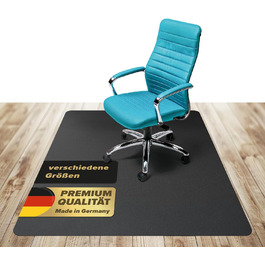 Захисна килимок для офісного крісла Kaiser Bodenschutzmatte, 120 x 130 см, чорний, Made in Germany