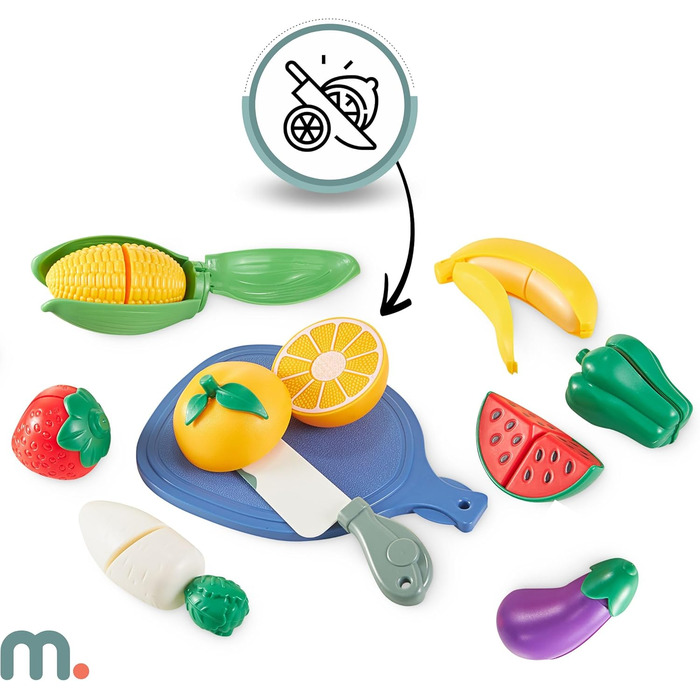 Дерев'яна кухня Мамабрум XXXL з LED-підсвічуванням та диспенсером для кубиків льоду - дитяча кухня з аксесуарами (мікрохвильова піч, посуд, столові прибори) для дітей 3+