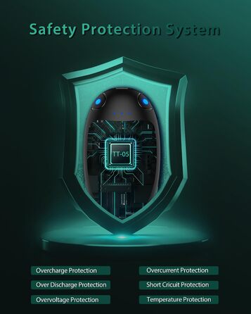 Електричні грілки для рук VTHW 2 шт. - USB, 20 годин тепла, 3 рівні температури, для спорту та артриту (зелені)