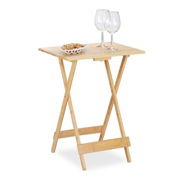 Розкладний столик Relaxdays з бамбука