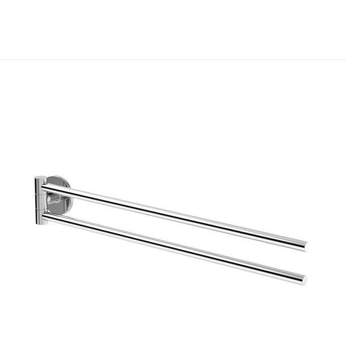 Handtuchhalter Lenz Juna in – Chrom, 40 см, 2 поворотні кріплення, антифнгр. покриття, монтаж на стіну (клей/шурупи)