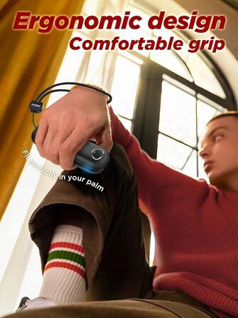 Електричні грілки для рук 10000mAh, 2 шт. [Подарункова коробка до Нового року] Повторно використовувані грілки USB для зими, для хворих на синдром Рейно, для активного відпочинку, ігор, павербанк (чорний)