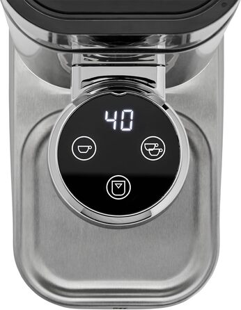 Кавомолка WMF Lumero: 1400 Вт, 15 bar, для еспресо та паді, з капучинатором, нержавіюча сталь матова