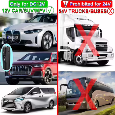 Портативний автомобільний електрочайник 350 мл, 304 сталь, 12В, швидке кип’ятіння, захист від перегріву, регулювання температури, антипроливний