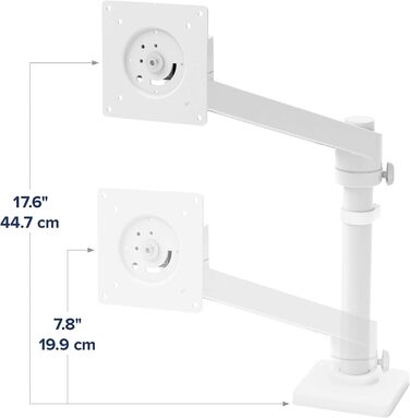 Кріплення для монітора Ergotron NX - ручне регулювання висоти, VESA, гарантія 5 років (білий)
