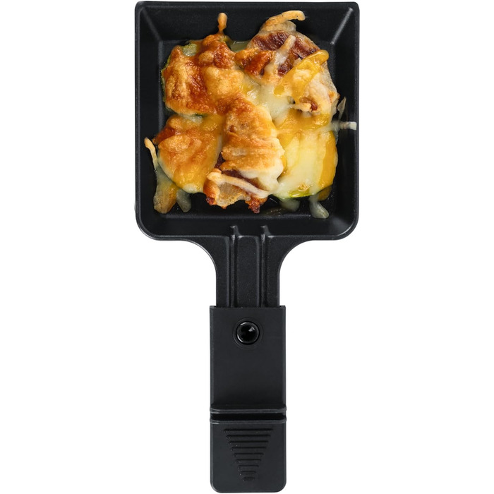 GOURMETmaxx Raclette з Фондю 2-в-1 | Набір для 8 осіб – ідеальний для вечірок | Ракле-фондю комбінація з 8 сковородами, лопатками та виделкою