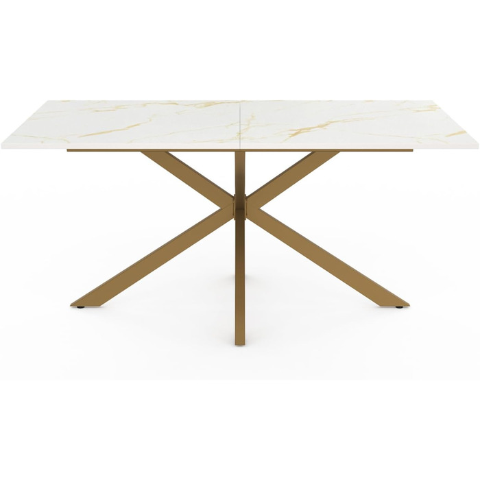 Обідній стіл Alix, прямокутний, 8 місць, металеві ніжки 