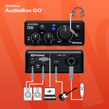 PreSonus AudioBox GO: USB-C аудіоінтерфейс для музичного продакшну з Studio One