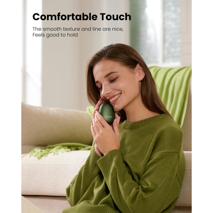 Електричні грілки для рук Gaiatop (2 шт), з магнітною фіксацією, 3 режими нагріву, швидкий нагрів, портативні, багаторазові, для активного відпочинку та подарунків