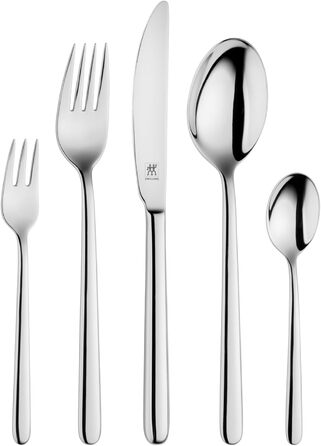 Набір столових приборів ZWILLING Newcastle, 60 предметів, для 12 осіб, нержавіюча сталь 18/10, полірований сріблястий, преміум-якість