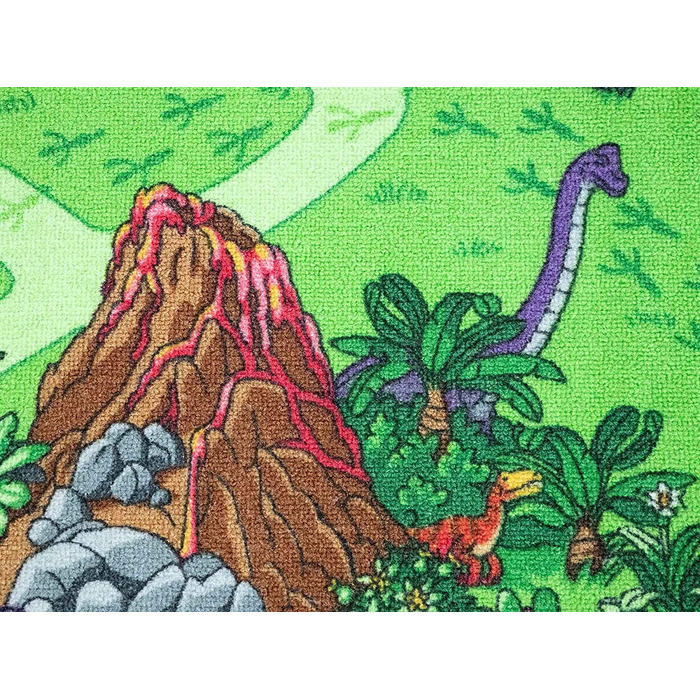 Дитячий килимок Primaflor-міцний ігровий килимок-високоякісний килимок для дитячої кімнати-ігровий килимок для хлопчиків і дівчаток - 160x200 см (140x200 см, динозавр)