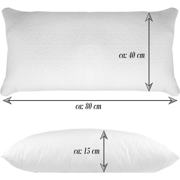 Охолоджуюча подушка 40x80см - Охолоджуюча подушка - Oeko-Tex, регулююча температура - Подушка для підтримки шиї Cool Effect