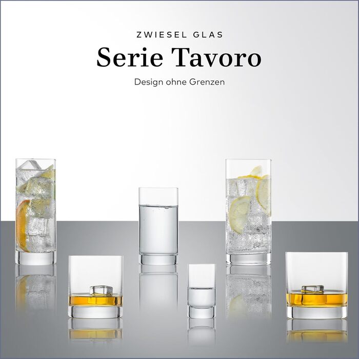 Склянки для віскі Zwiesel Glas Tavoro, 0.4 л, набір 4 шт., сумісні з посудомийною машиною, Tritan-кришталь, Made in Germany