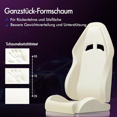 Ігровий крісло Alfordson з підніжкою, масажем, регулюванням на 150° та PU-шкірою. Макс. вага 180 кг, серія Eryx (Чорний/Синій)