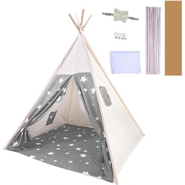 Дитячий намет-типі для гри, намет-типі для дітей з вікном, індіанський намет-типі для дому та вулиці, куточок для затишку та ігор