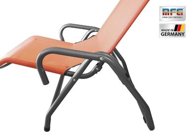 Лежак для басейну та саду MFG, 3', антрацит/теракота