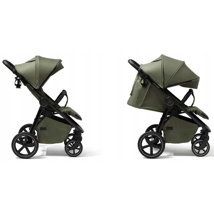 Дитячий прогулянковий візок 4BABY Xplode, зелений, алюмінієвий, з можливістю компактного складання