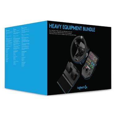 Джойстик Logitech G Saitek Farm Sim Controller для Farming Simulator: кермо, педалі, 38+ кнопок, USB, PC/Mac - Чорний