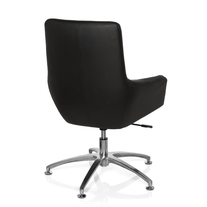 Крісло-релакс SHAKE 300, штучна шкіра, чорний колір, hjh OFFICE