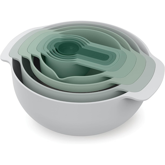 Joseph Joseph Nest 9 Plus: 9-Piece Кухонний Набір, Салатовий Колір, Пластик
