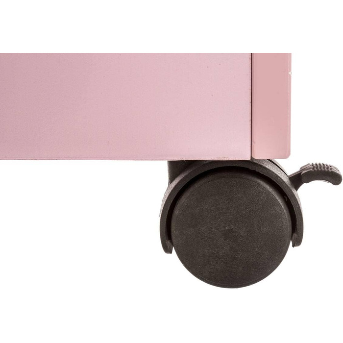 Іграшкова скриня з коліщатками - - Atmosphera crateur d'intrieur (L. 48 x l. 30 x H. 28 см, рожева)