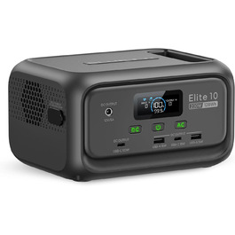BLUETTI Elite 10 Mini - Портативна електростанція, 128Wh, 200W, LiFePO4, UPS, Сонячний генератор для кемпінгу та подорожей