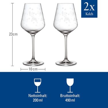 Набір келихів для шампанського та секту Villeroy & Boch Toy's Delight (2 шт.), кришталеве скло, для святкування, сумісний з посудомийною машиною