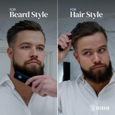 Odenson Beard Forger: бездротова нагрівальна щітка для бороди – 4 температурні режими, портативна, акумуляторна