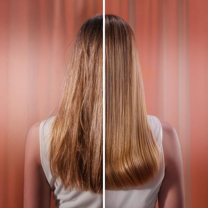 Фен Cecotec DryGlam Waves Champagne з безщітковим мотором та Plasmatechnologie, 1600W, 110000RPM, 4 насадки, Coanda-ефект, цифрова панель, інтелектуальне регулювання температури, функція пам'яті