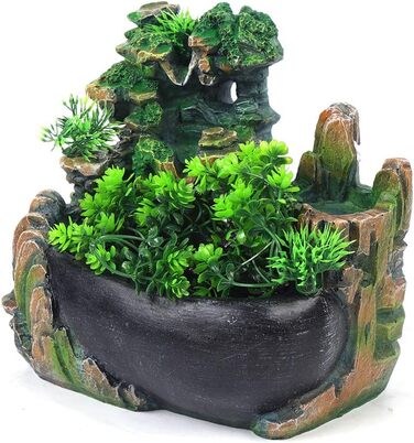 Кімнатний фонтан Zimmerbrunnen з підсвіткою 20x15x28 см – для релаксації та зволоження повітря