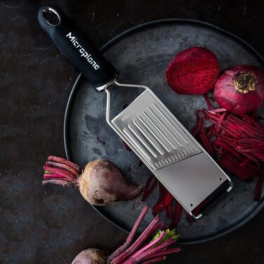 Мікроплан Профі Джулієн - овочевий тертак для картоплі, яблук, моркви, цукіні та червоного капусти (чорний, з нержавіючої сталі)