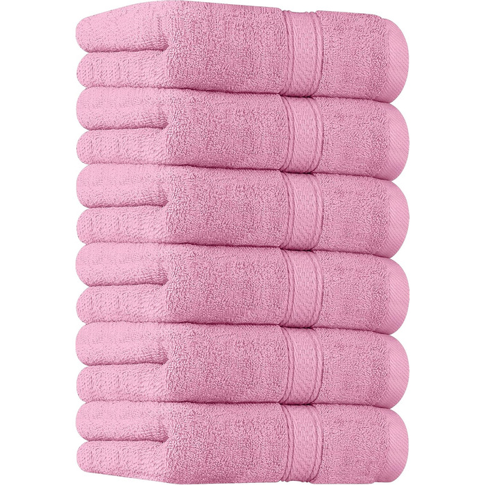 Набір рушників Utopia Towels Premium, 100 бавовна, 600 г/м, 40,6x71,1 см, рожевий, 6 шт.