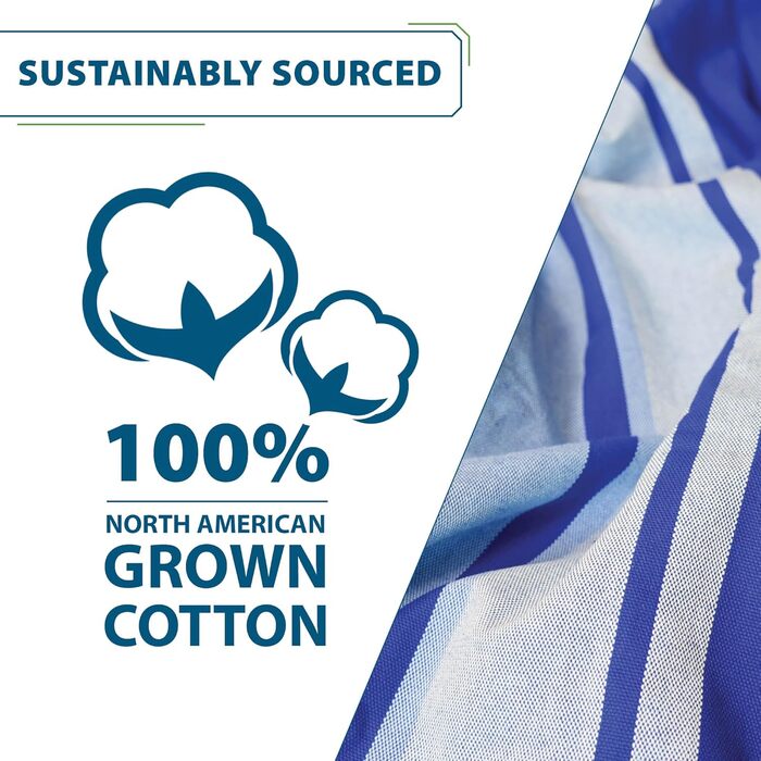 Гамак Vivere Doppel Baumwolle з підставкою, 250 см (Island Breeze) – бавовняний гамак для відпочинку