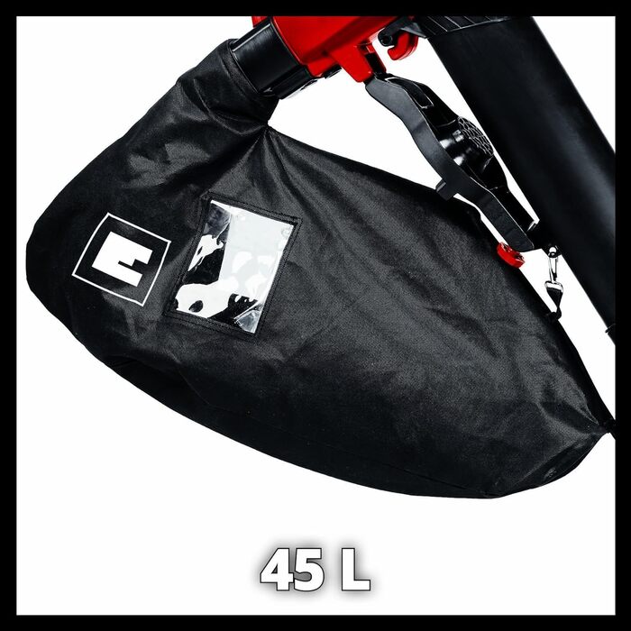 Електричний листозбірник Einhell GC-EL 3000 E з колесами, 3000 Вт, 45 л, Saug-/Blasфункція