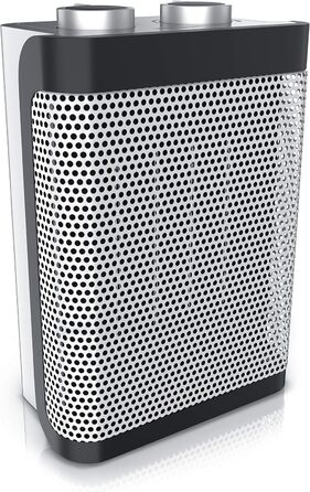 Керамічний тепловентилятор - 2 рівня потужності - плавне регулювання температури - 1500 Вт - тепловентилятор для ванної кімнати енергозберігаючий, тихий - захист від перегріву, захист від перекидання - нагрівач опалення